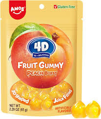 Amos 4D Fruit Gummy Peach Burst
