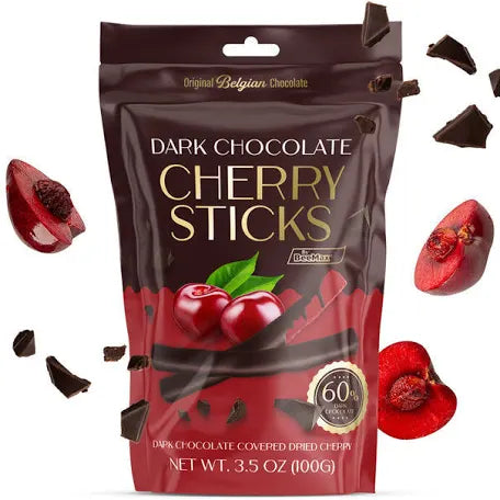 Dark chocolate cherry sticks