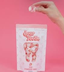 Sour Tooth Sour Strawberry Rings