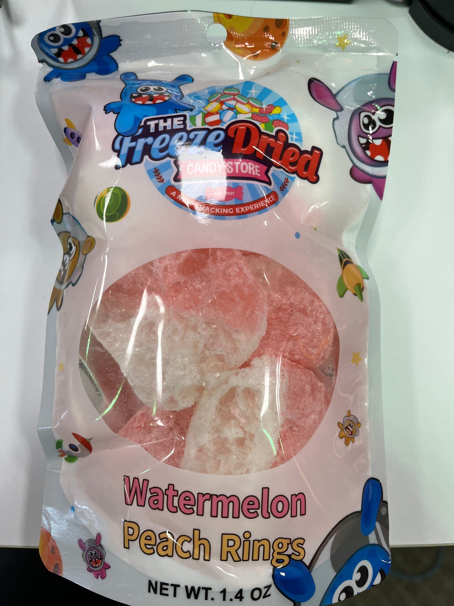 Freeze Dried watermelon peach ring