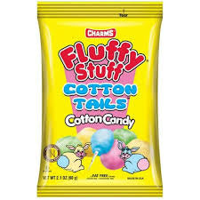 Fluffy stuff cotton tails cotton candy