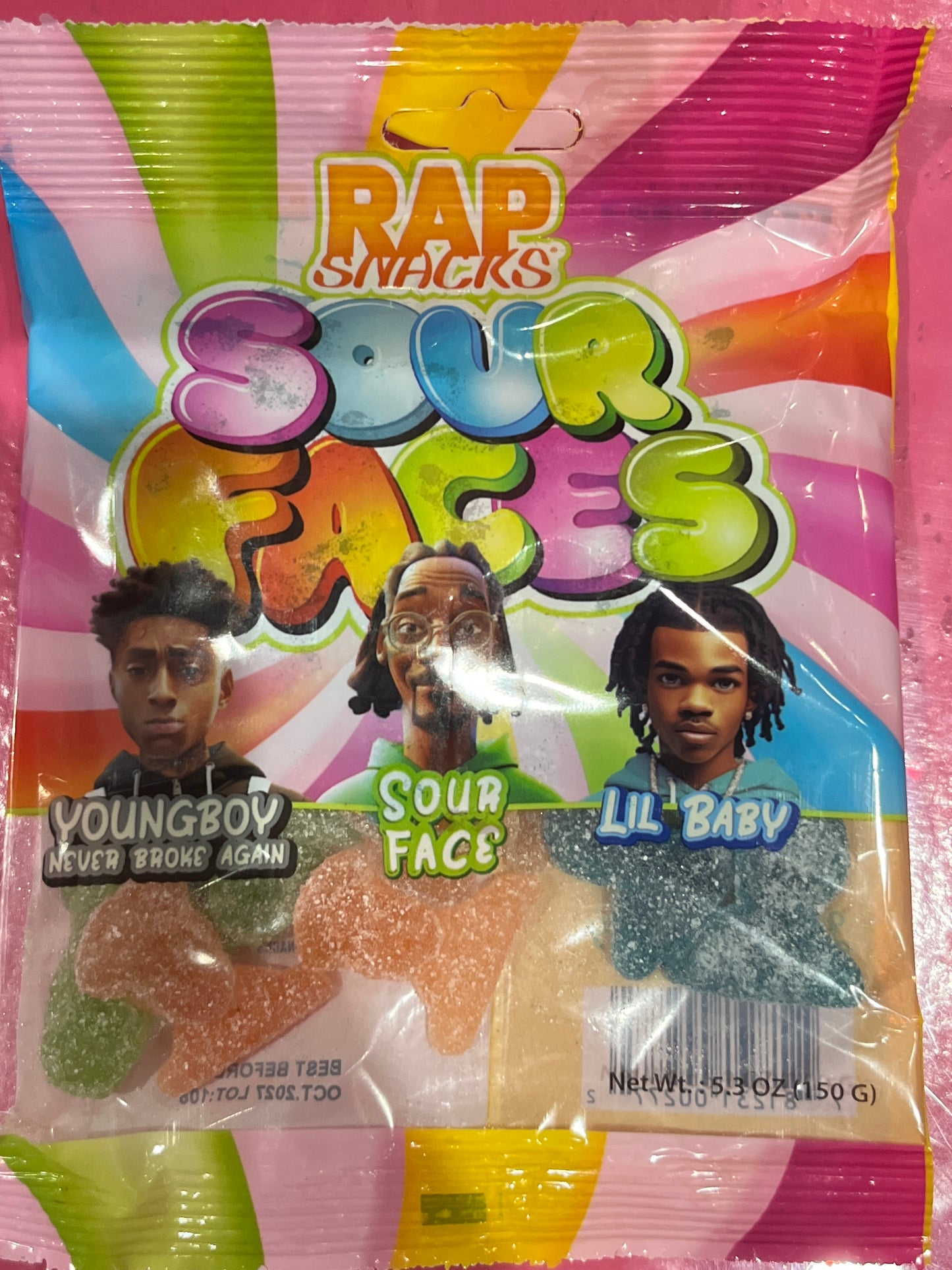 Rap snacks sour faces