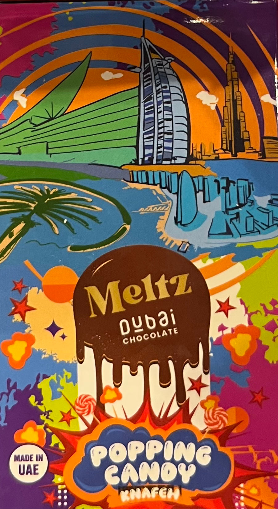 Meltz Dubai Chocolate Popping Candy