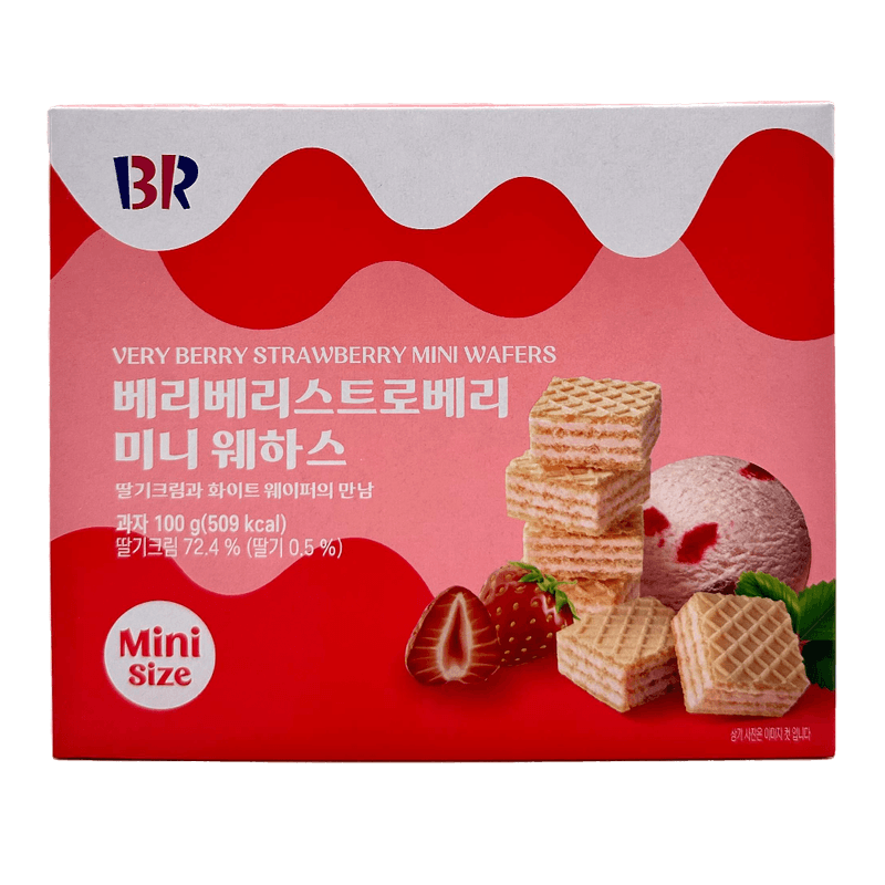 Baskin Robbins Very Berry Strawberry Mini Wafers.