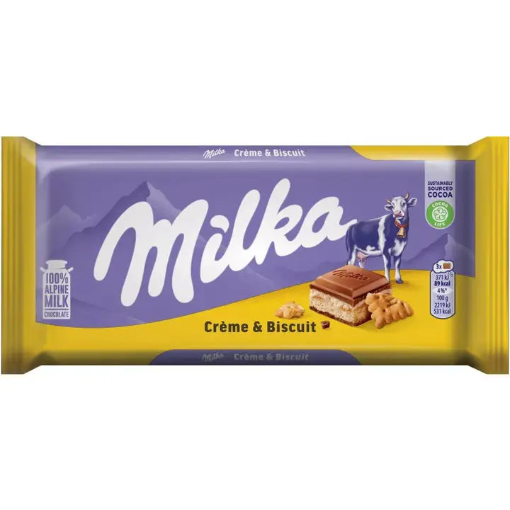 Milka Crème and Biscuit