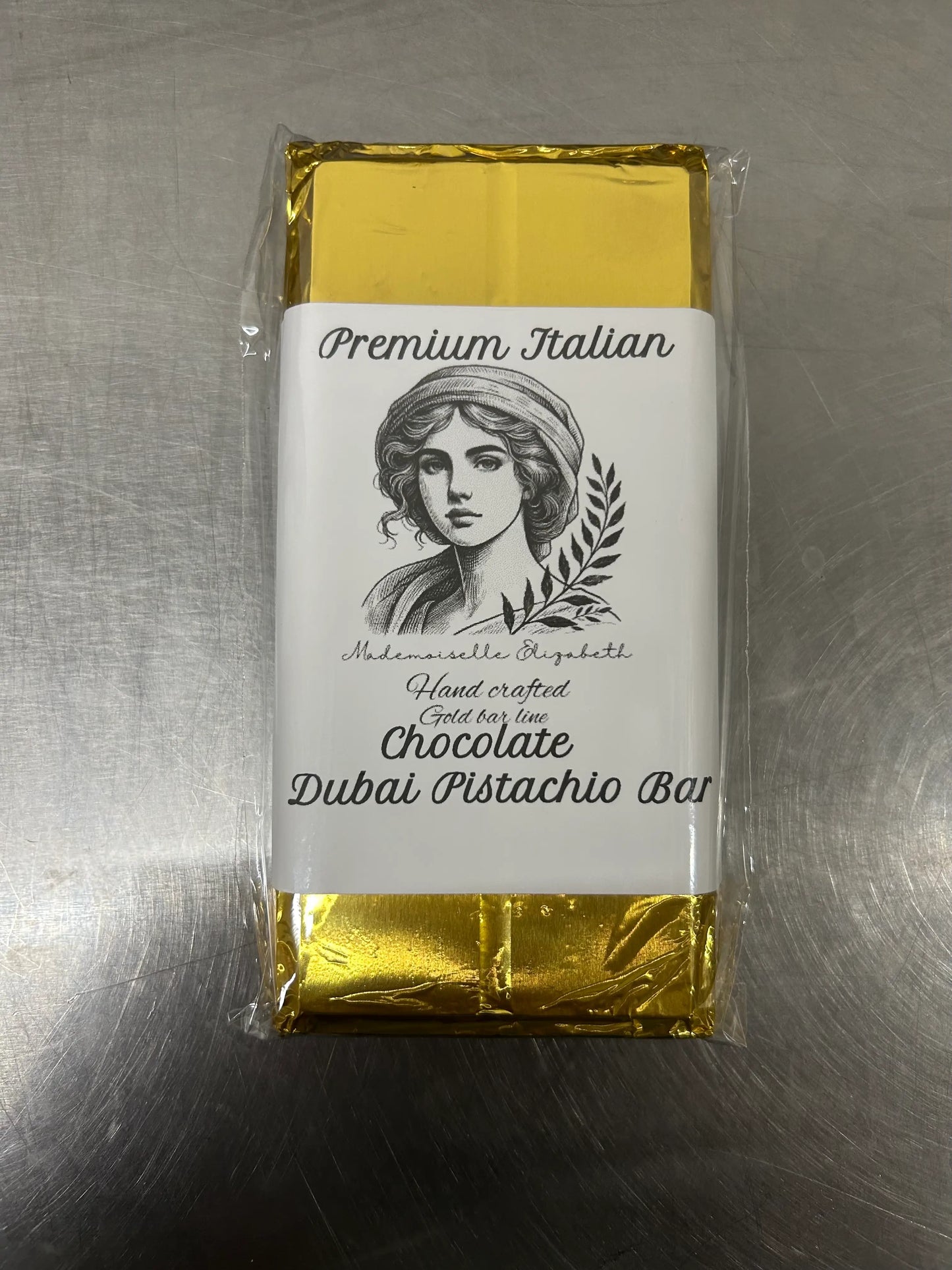 Premium Italian Chocolate Dubai Pistachio Bar Pistachio Swirl