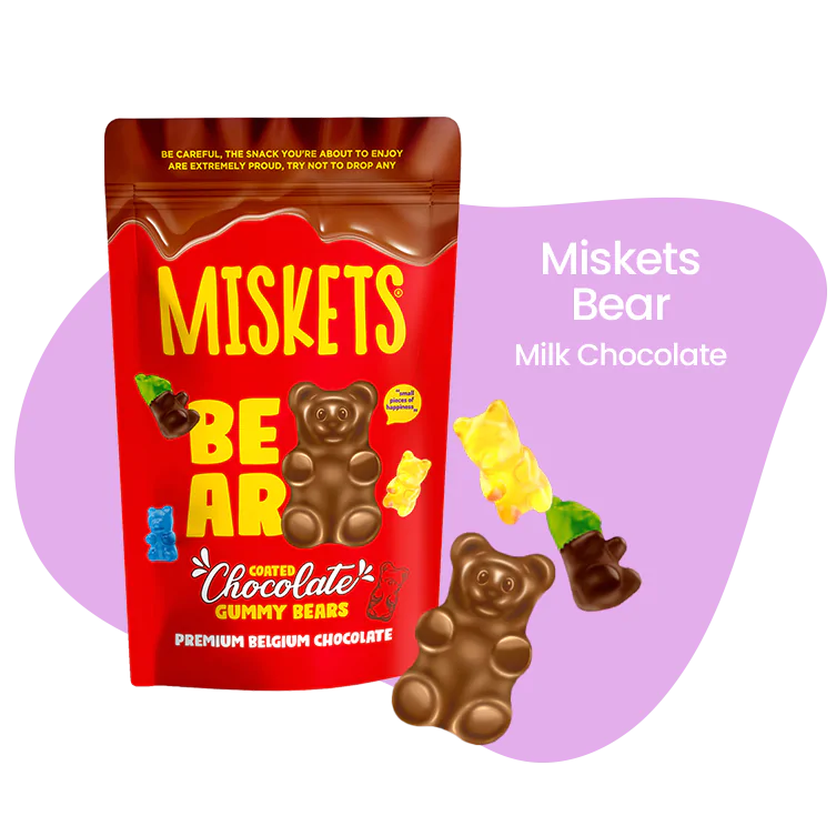 Miskets chocolate gummy bears