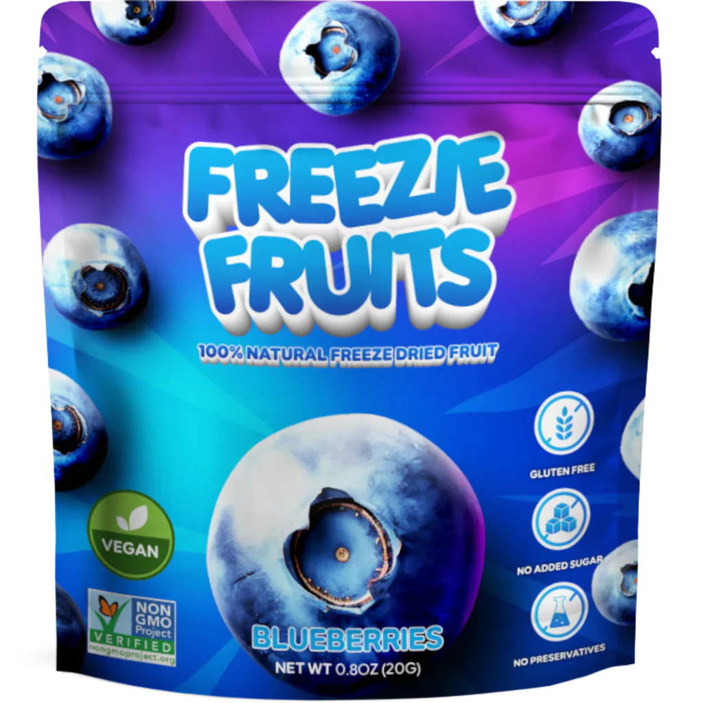 Freeze fruits blueberry