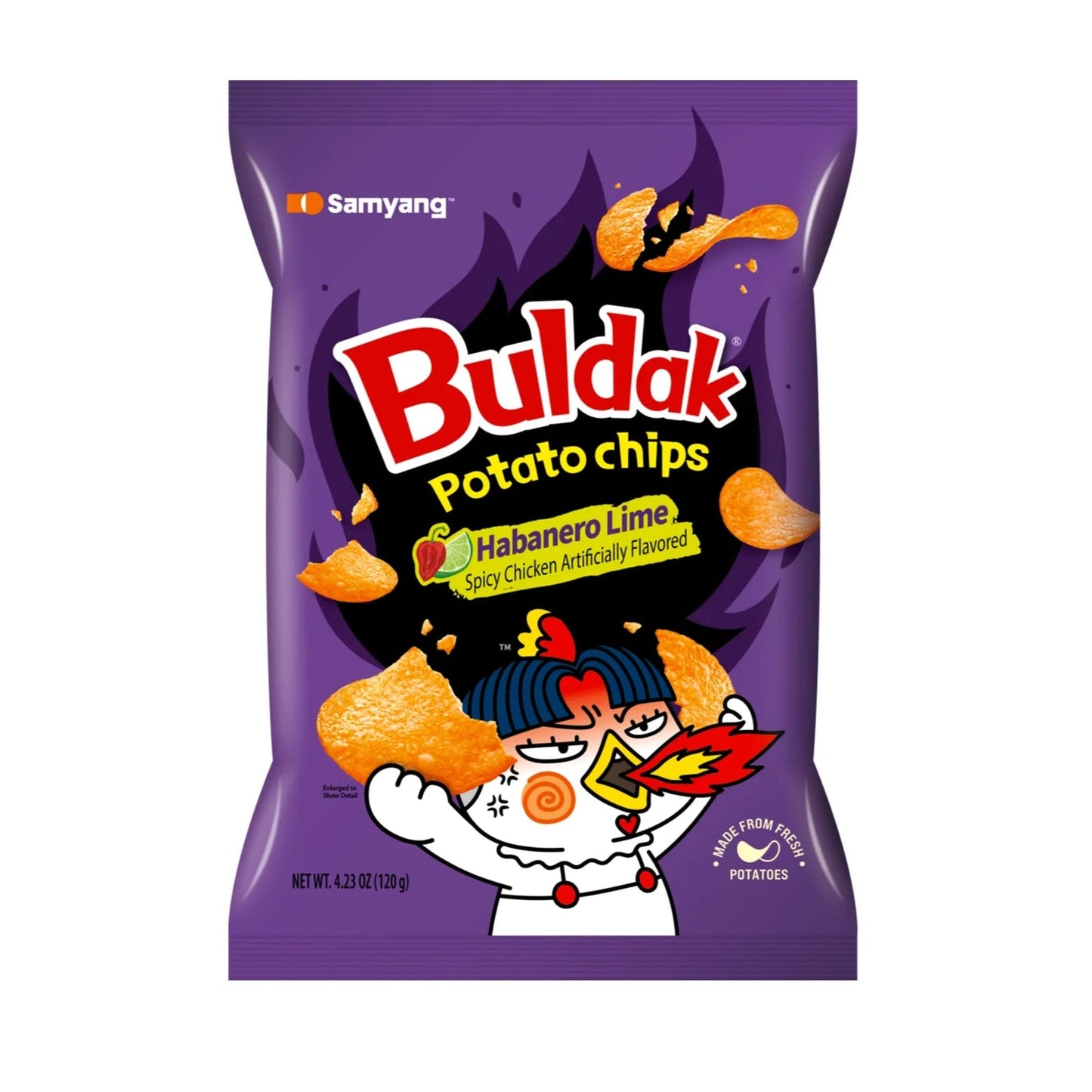 Buldak Potato Chips Habanero Lime