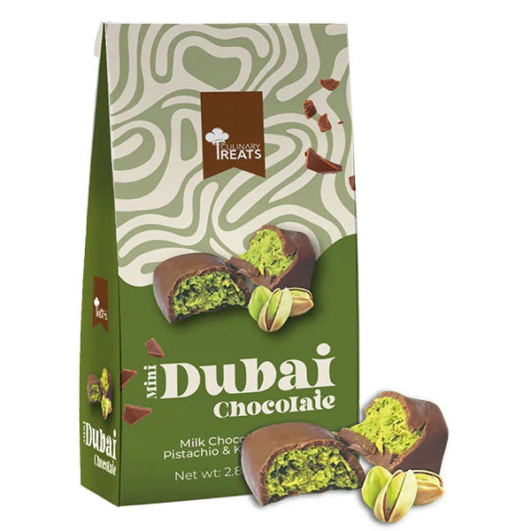 Dubai Chocolate Milk Chocolate With Pistachio and Kadayif Filling
