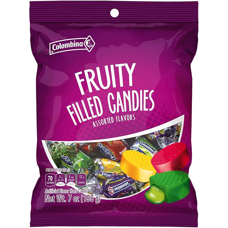 Colombina fruity filled candies assorted flavors