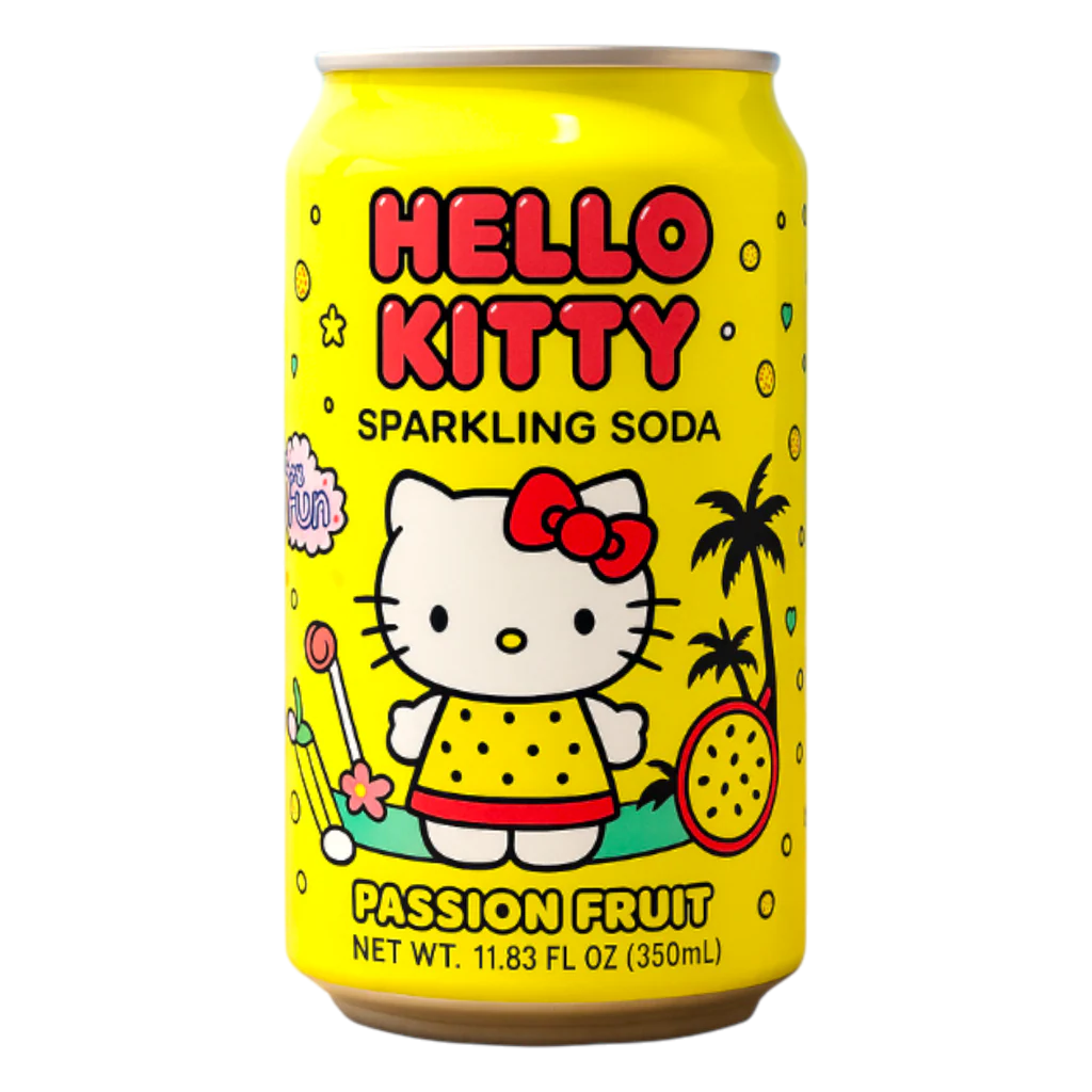 Hello Kitty Sparkling Soda Passion Fruit