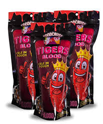 Tigers blood pickle in a pouch