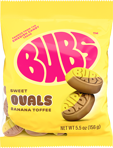 Bubs Sweet Ovals Banana Toffee