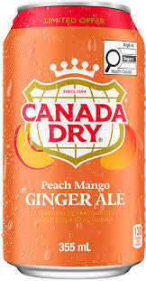 Canada Dry peach mango ginger ale