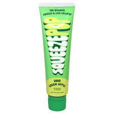 Squeeze pop sour green apple