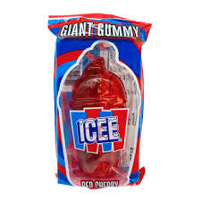 Giant gummy icee red cherry