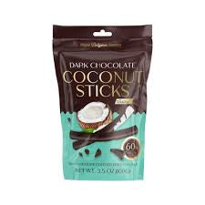 Dark chocolate coconut sticks