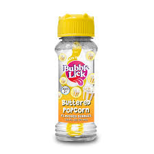 Bubble lick buttered popcorn flavored