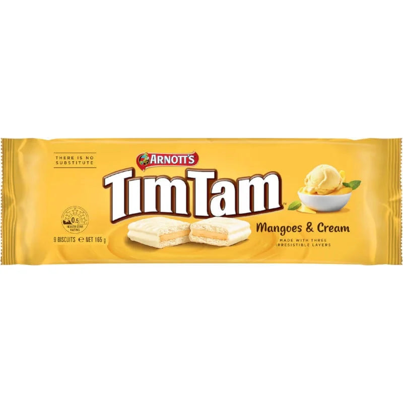 Arnotts Tim tam mangoes & cream