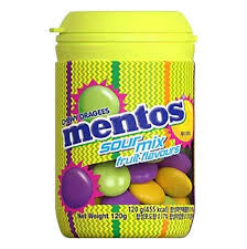 Mentos sour mix fruit flavors