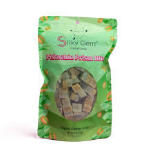 Silky gem pistachio prism bites crystal candy