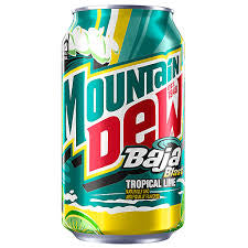 Mountain Dew Baja blast tropical lime