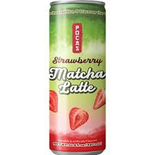 Strawberry matcha latte