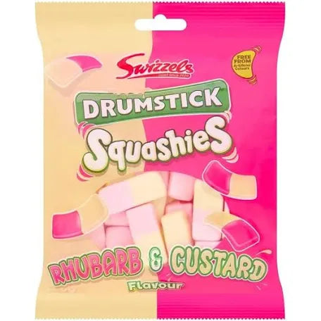 Squashies Rwuubarb& custard
