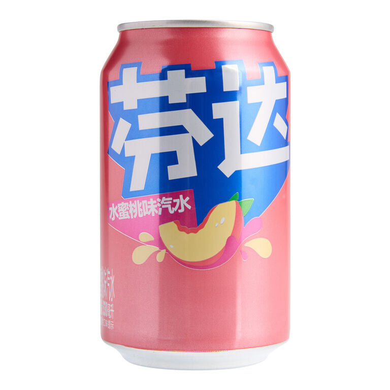 Fanta peach flavor soda