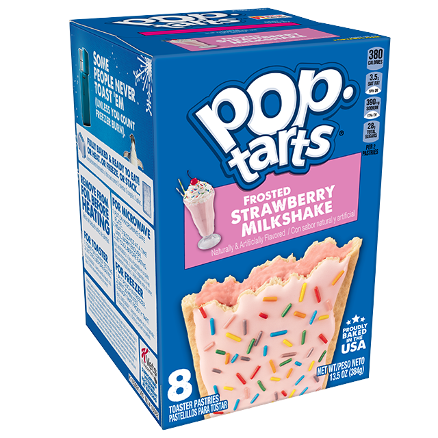 Pop tarts strawberry milkshake