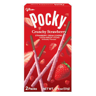 Pocky Crunchy Strawberry cream covered biscuit sticks