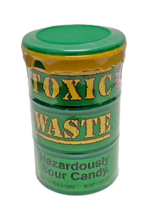 Toxic Waste green Ultra Sour Candy Drum