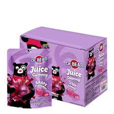 Dr.Bear Fruity Burst Juice Gummy Grape Flavor