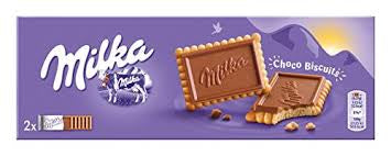 Milka milk chocolate coated biscuit