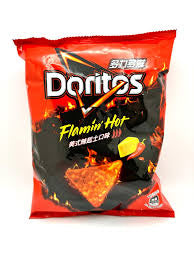 Doritos Flamin hot red bag