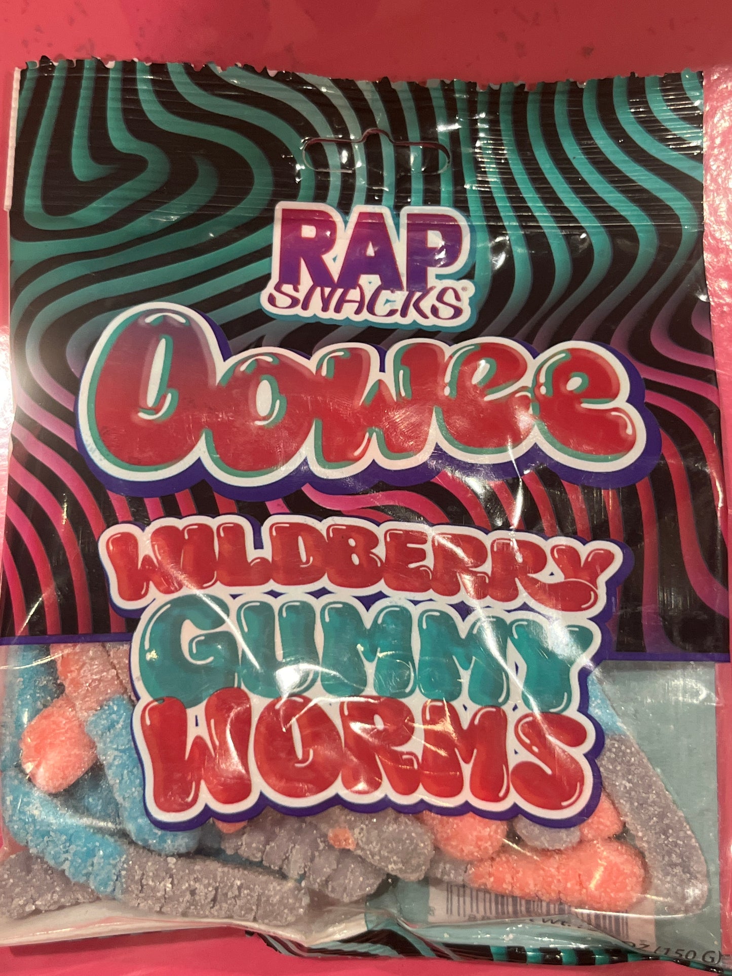 Rap snacks wild berry gummy worms