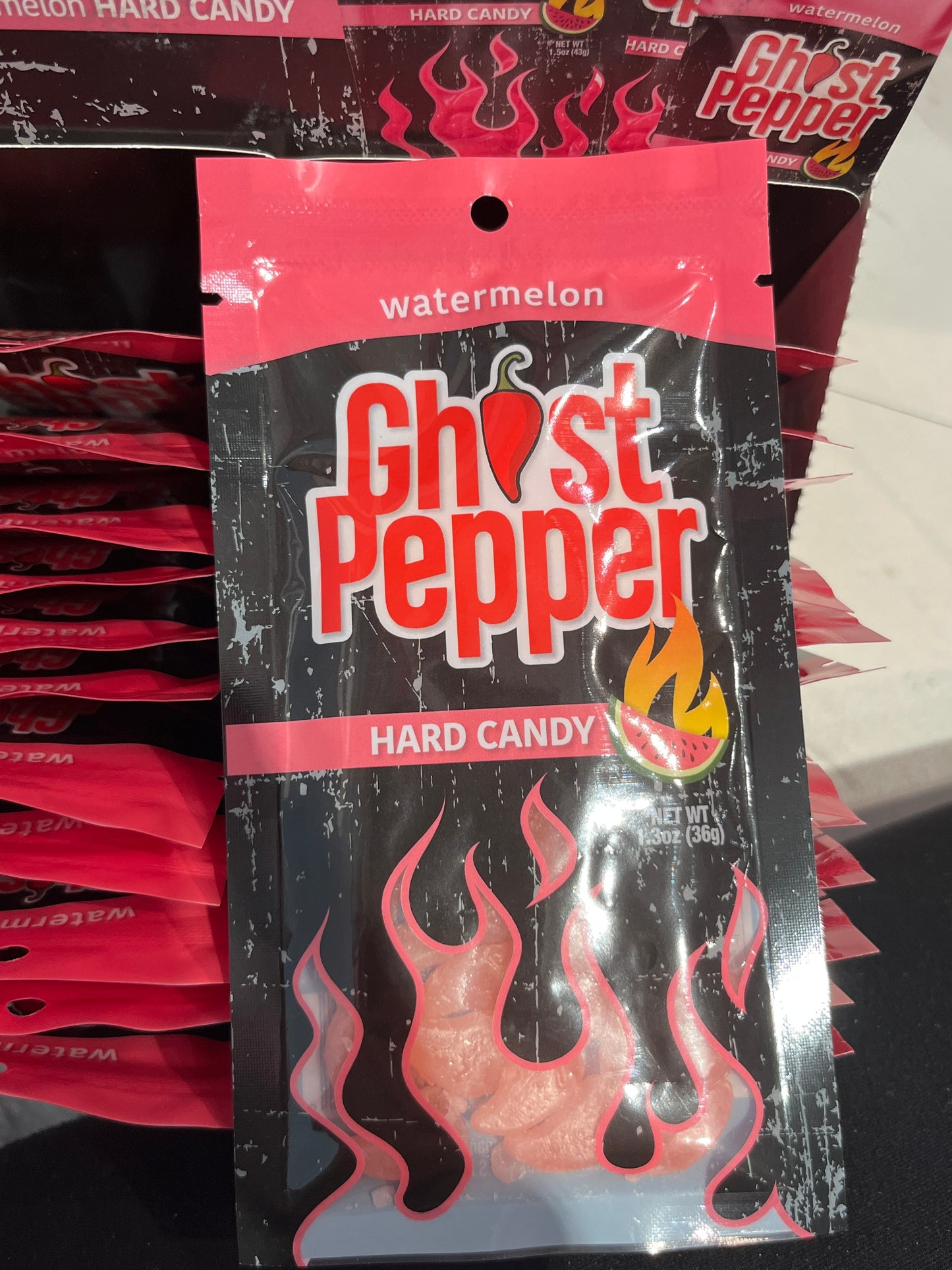 Ghost pepper hard candy watermelon