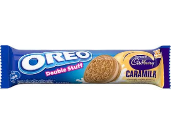 Oreo double stuff Cadbury caramilk