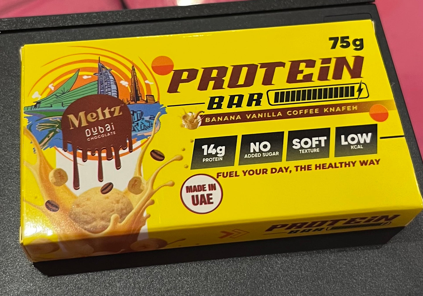 Meltz protein bar banana vanilla coffee