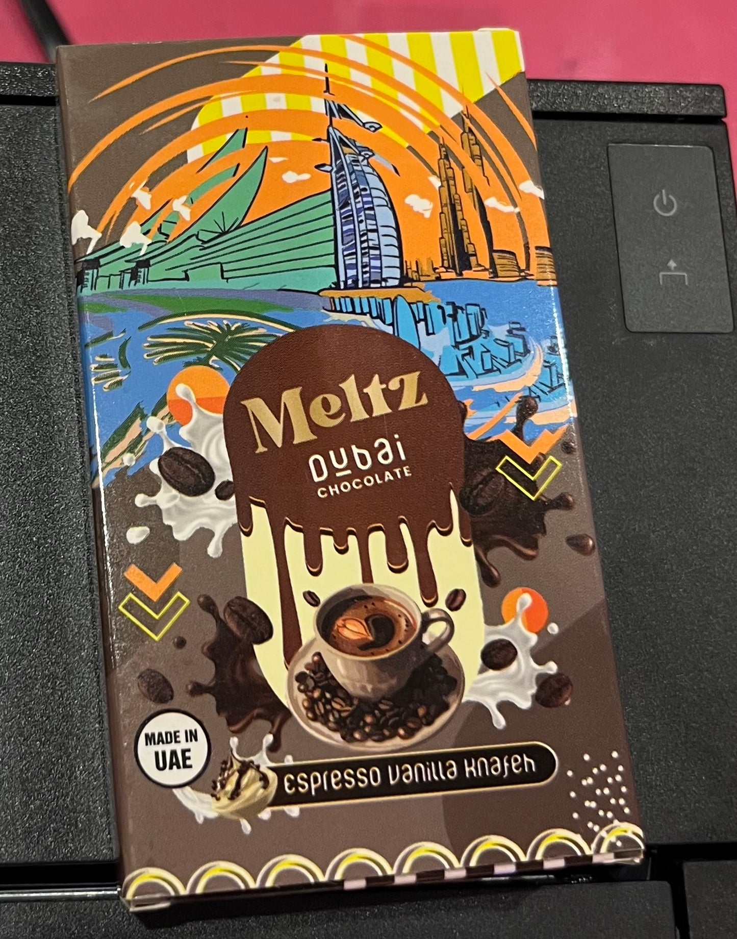 Meltz Dubai chocolate espresso vanilla