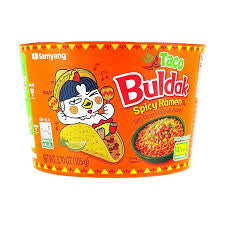 Taco buldak spicy ramen