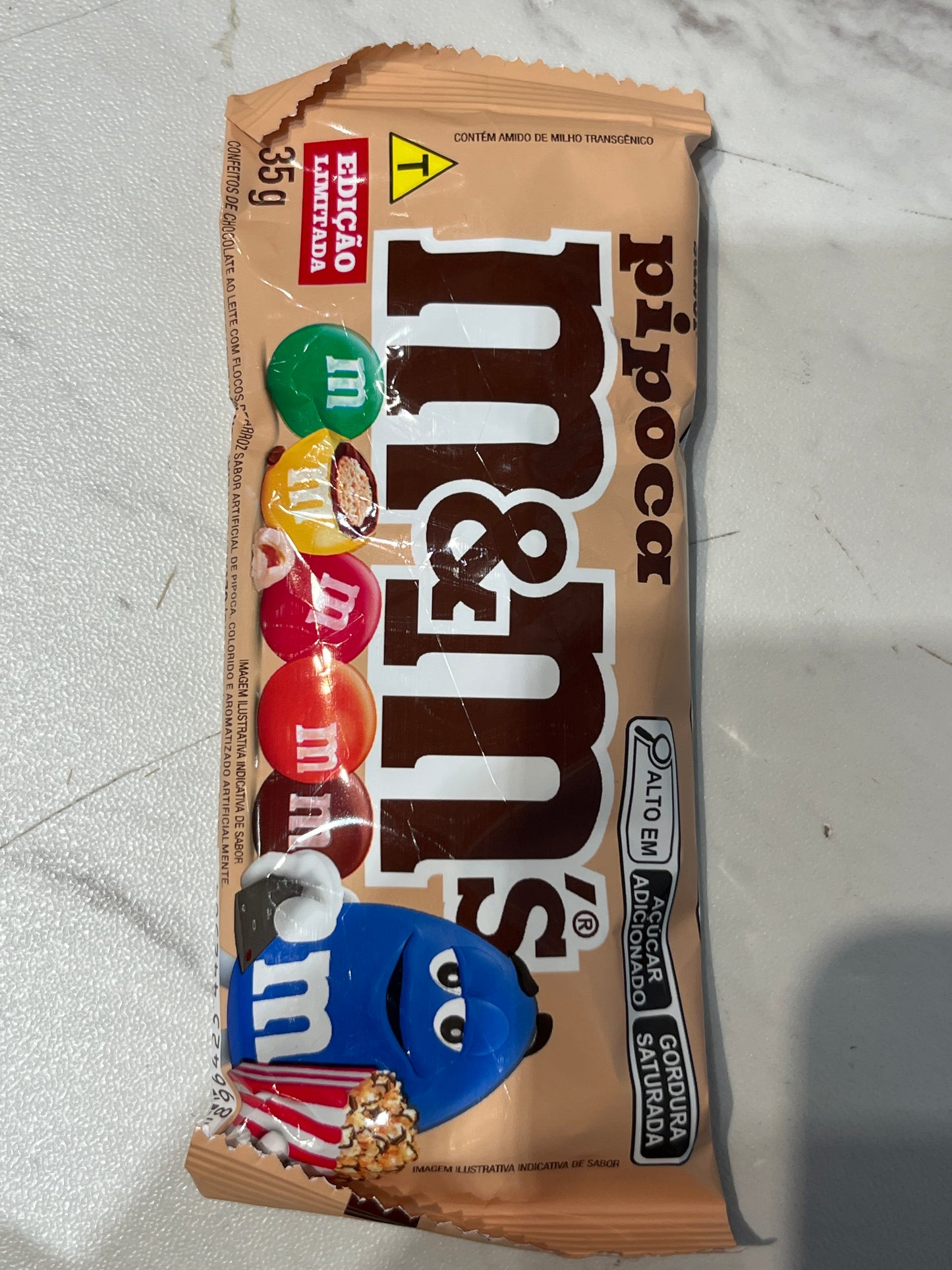M&m’s pipoca