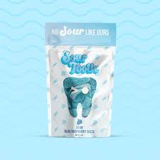 Sour Tooth Sour Blue Raspberry Rings