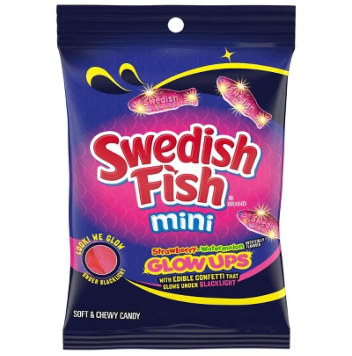 Swedish Fish Mini Strawberry-Watermelon Glow Ups