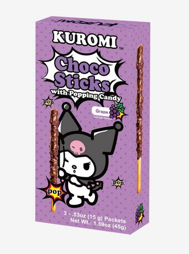 Kuromi Choco Sticks with Popping Candy Grape
