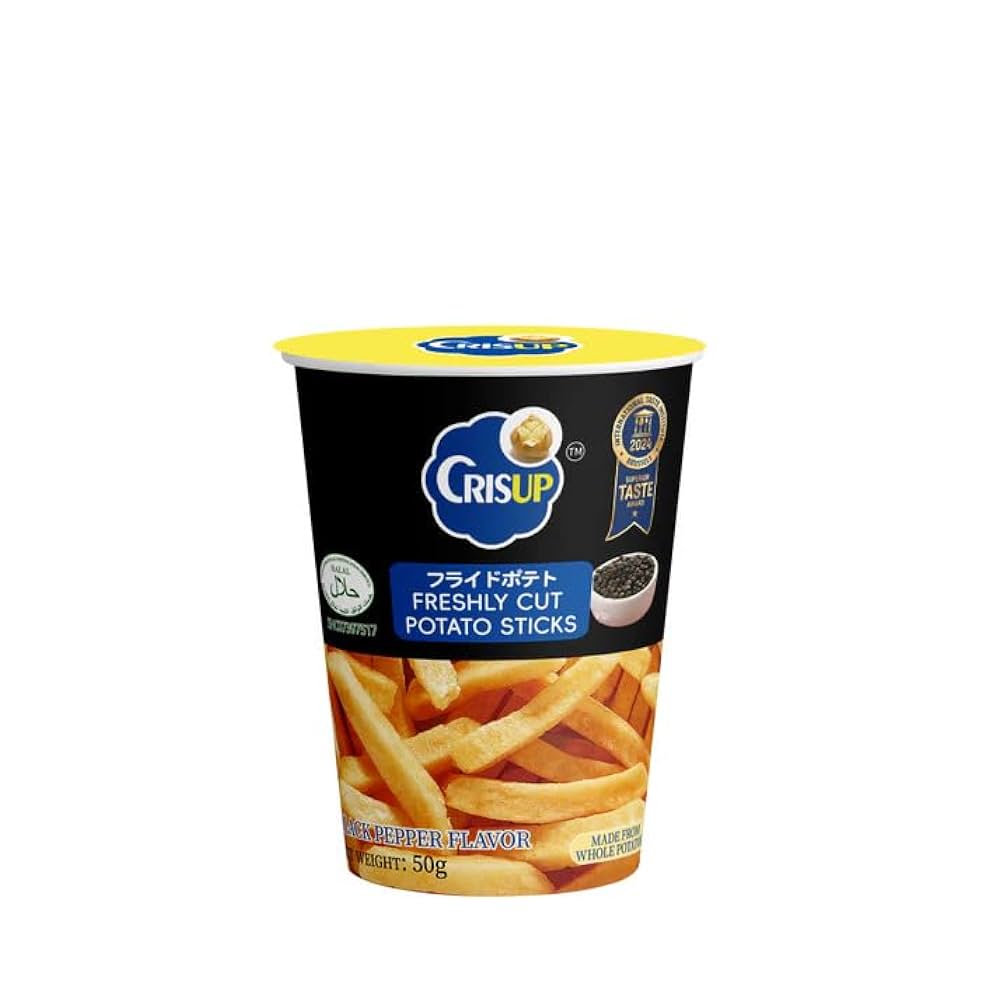 Cris Up Freshly Cut Potato Sticks Black Pepper Flavor
