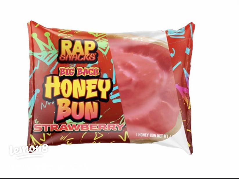Rap Snacks Big Back Honey Bun Strawberry