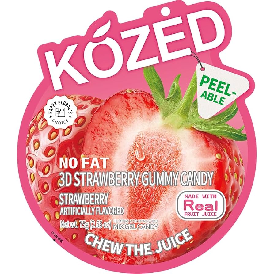 Kozed 3D Strawberry Gummy Candy