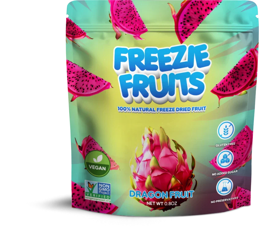 Freeze fruits dragon fruit